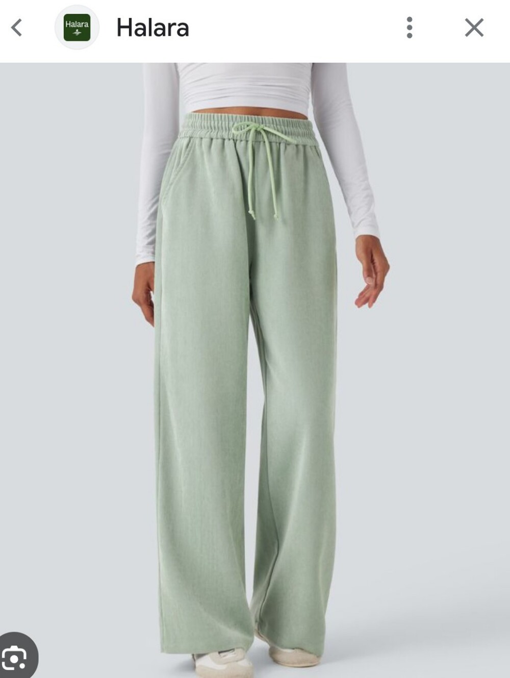 NWOT Halara Mint Colour Beach Pants